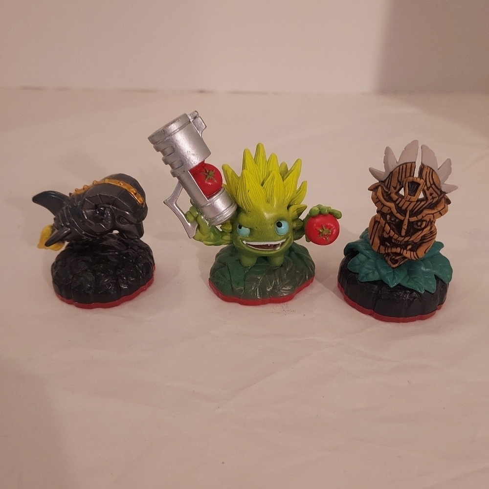 Lot of THREE (3) Activision Skylanders Swap Team 2014 Action Figure Toys